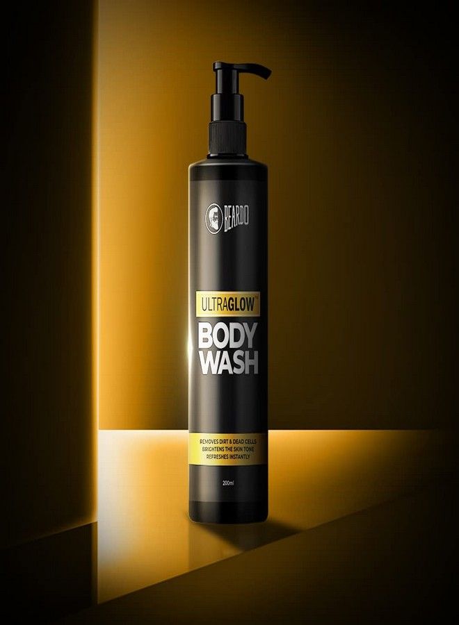 Beardo UltraGlow Body Wash for Men, 200ml | Brightens and Lightens Skin Tone | Cleanses and helps lighten Tan | Contains Mulberry & Bearberry Extracts - Image 2