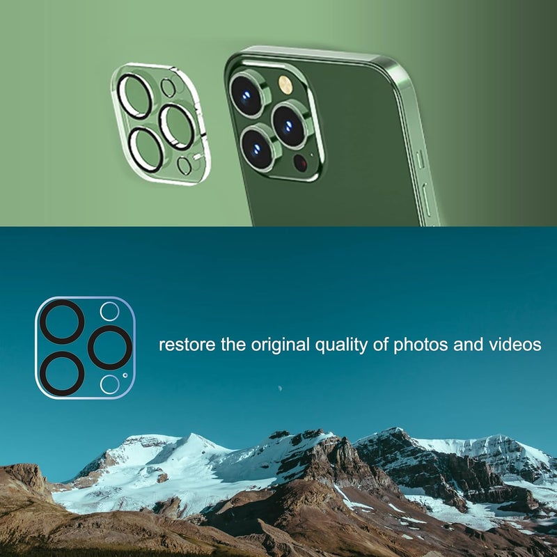 Ailun 3 Pack Camera Lens Protector for iPhone 16 Pro / 14 Pro & iPhone 16 Pro Max / 14 Pro Max,Tempered Glass,9H Hardness,Anti-Scratch,Case Friendly[Does not Affect Night Shots] - Image 5