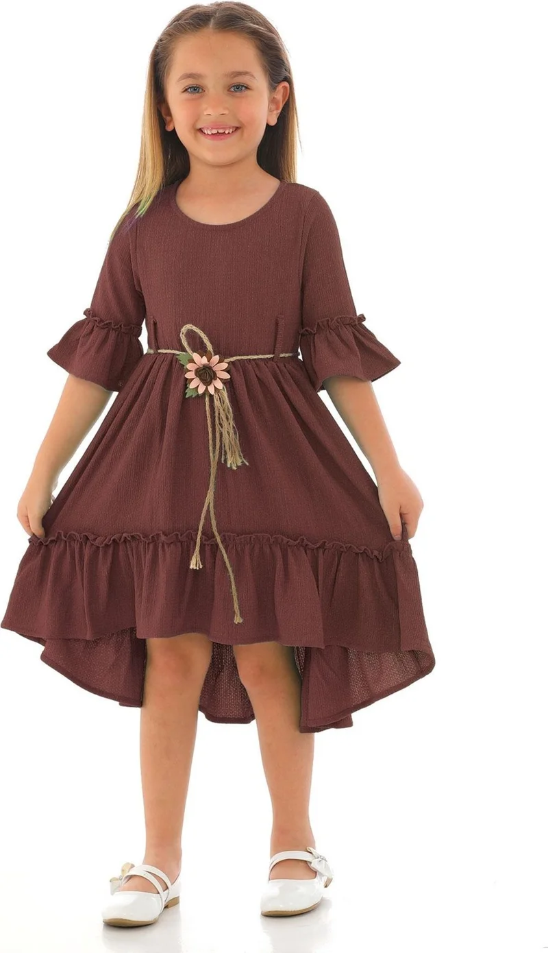 زيبكيدز Ruffled Hem Dress