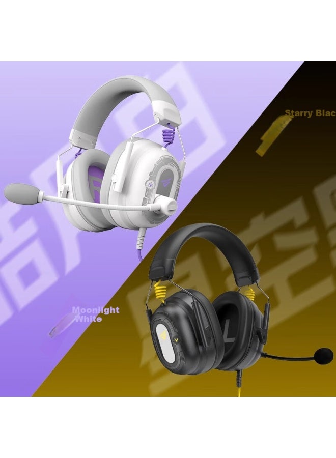 Somic G936 Ultra Gaming Headset Over-ear Wired 7.1 Surround Sound With Mic Usb For Pc Chicken Dinner Fps Headphones Moonlight White - Image 4