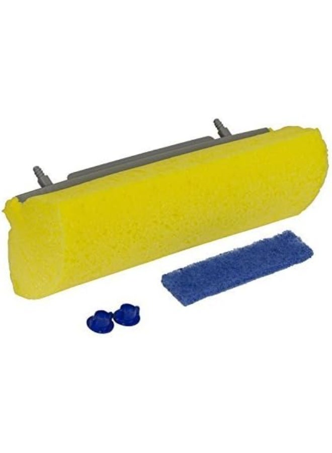 Quickie Roller Mop Refill with Microban Extra Absorbent Mop and Scrub Cleaning for Bathroom and Kitchen Cleaning