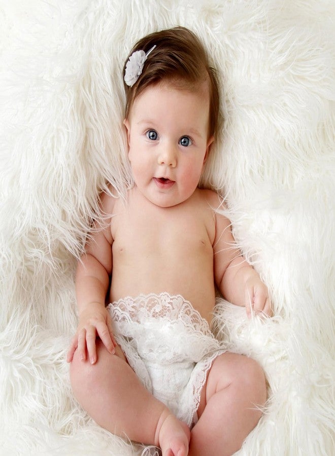 Amosfun Faux Fur Small Area Rug Baby Photo Props Quilt Mat, Jewelry Art Decor Display Props 20 x 23 Inch - Image 2