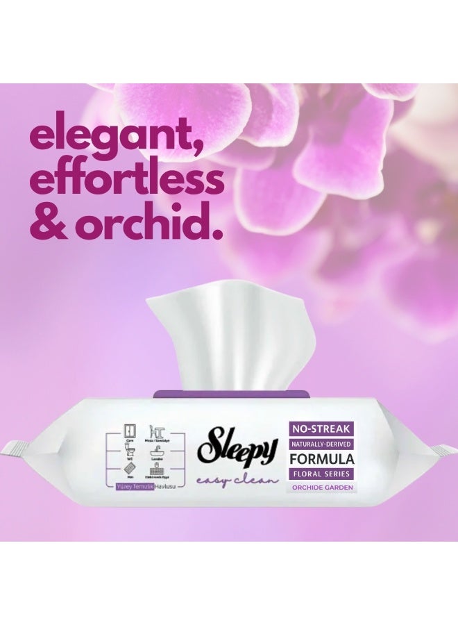سليبي مناديل تنظيف الأسطح سليبـي إيزي كلين – حديقة الأوركيد – عبوة ٣ × ١٠٠ منديل (٣٠٠ منديل) - Image 4
