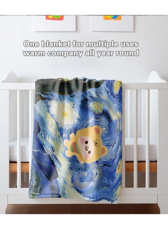 general Flannel thin blanket (warm and comfortable, suitable for sleep, gaming, dust removal and sandproof) 150cm*200cm - 1068 - Image 5