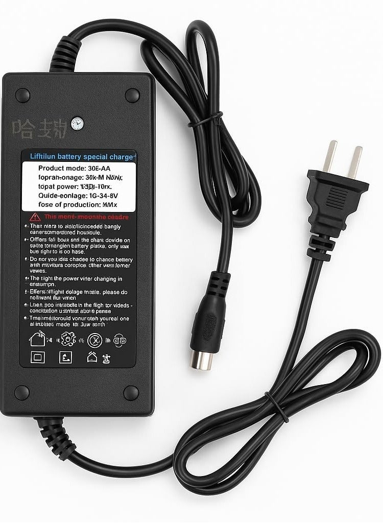 Fukukawa شاحن فوكوكابا® ‎36V 2A للسكوتر الكهربائي والدراجة الكهربائية | خرج ‎DC ‎42V شاحن بطارية ليثيوم ذكي وسريع | محول ‎220V ‎50Hz بقدرة ‎95W مع حماية من ارتفاع الحرارة وتجاوز التيار وقصر الدائرة - Image 2