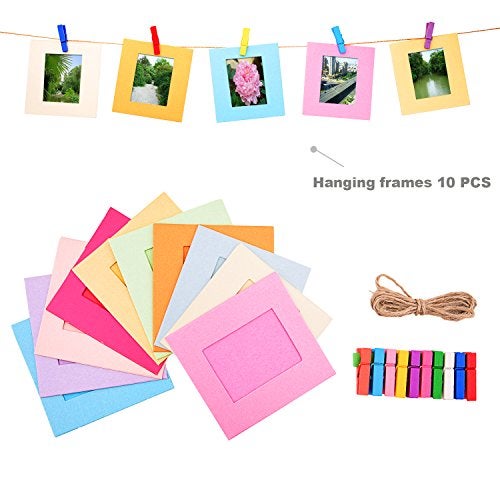 Sunmns Colorful Bundle Kit Accessories Set Compatible with Instax Mini 12 11 9 8 90 70 Camera, Accessory Include Film Stickers, Desk Frames, Hanging Frame - Image 5