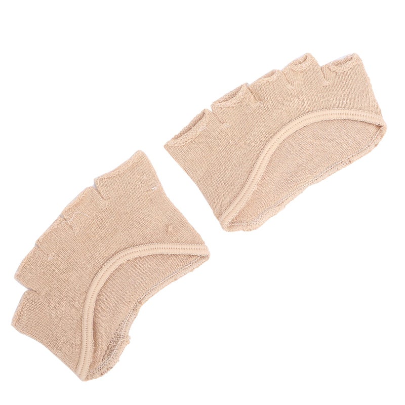 Toe Separating Heelless Socks Breathable Sweat Absorbent Forefoot Pads Open Toed - Image 3