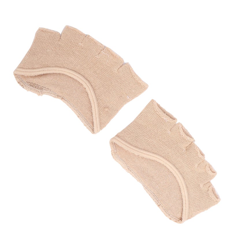 Toe Separating Heelless Socks Breathable Sweat Absorbent Forefoot Pads Open Toed - Image 2