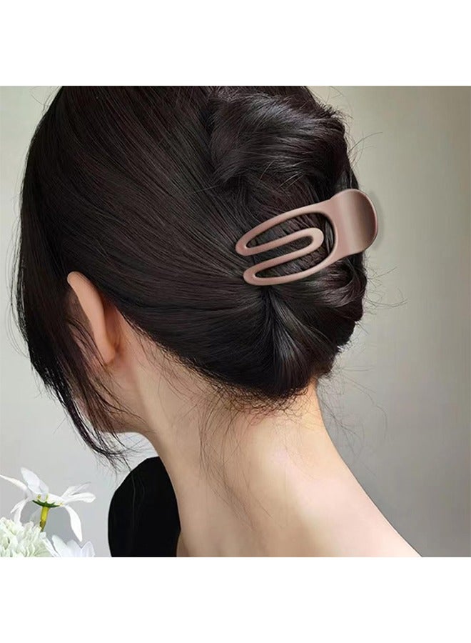 Beyond 4 Pcs Frosted Concave Hair Clips, Strong Hold Jaw Clips for Women Thin Thick Curly Hair, Jaw Clips Styling Hair Accessories (Colorful) - Image 4