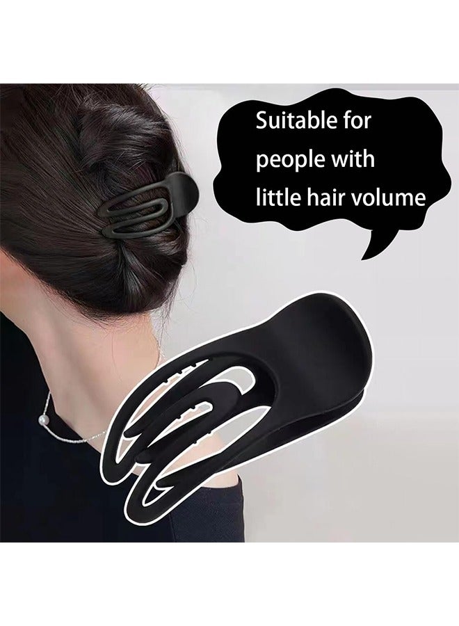 Beyond 4 Pcs Frosted Concave Hair Clips, Strong Hold Jaw Clips for Women Thin Thick Curly Hair, Jaw Clips Styling Hair Accessories (Colorful) - Image 5