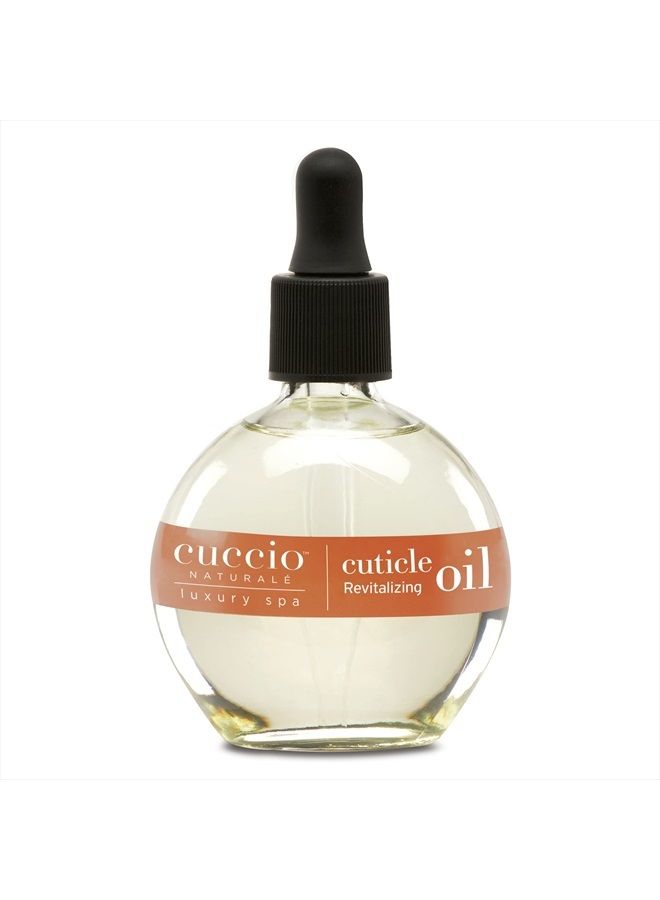 Cuccio Naturale Revitalizing - Hydrating Oil For Repaired Cuticles Overnight - Remedy For Damaged Skin And Thin Nails - Paraben And Cruelty-Free Formula - Vanilla Bean And Sugar - 2.5 Oz - Image 1