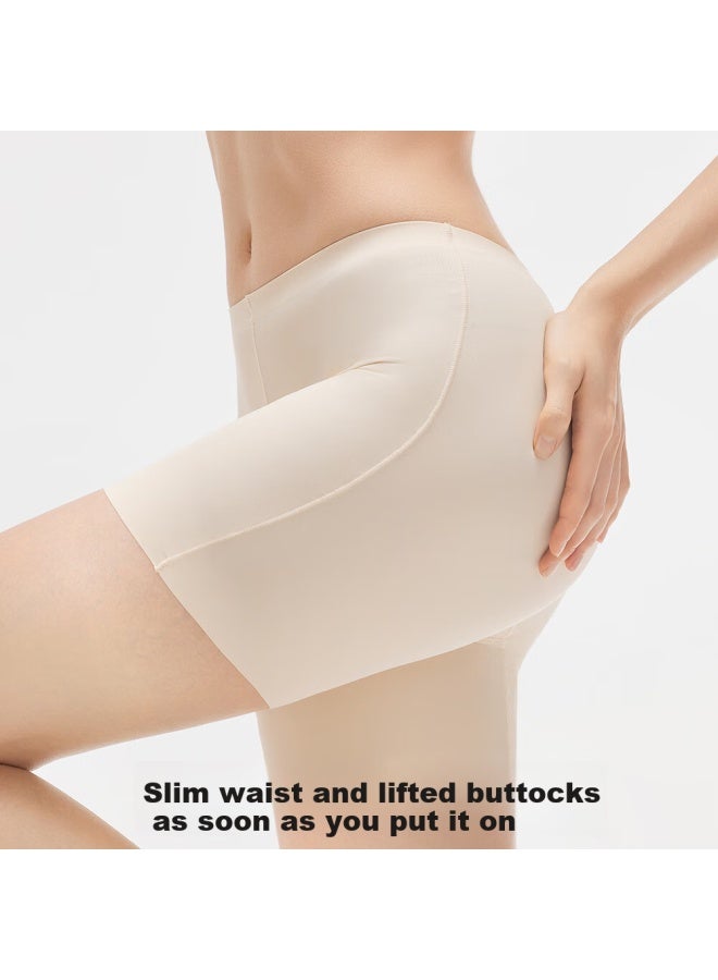 Secretworld Safety Shorts Anti-exposure Skirt Seamless Underpants Maternity Two-in No-show Plus Size White Women's Panties - Image 3