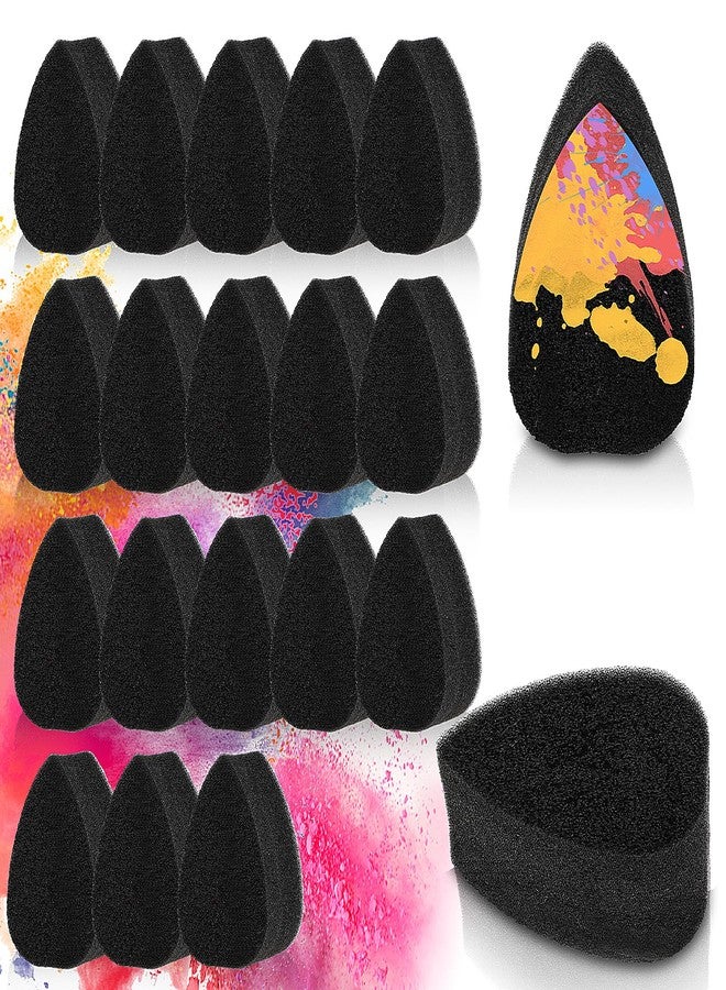 WY LIGHTING LEVEL 20 Pcs Face Paint Sponge High Density Face Painting Supplies Petal Painting Sponge Droplets Makeup Paint Sponges for Adults Art Work and Body Paintings Tear Drop Halloween Christmas - Image 1