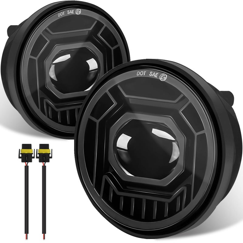 KARSAM 45 Motorcycle fog Lights 2PCS Round LED Fog Lamps for Motorcycle Harley Davidson Accessories Electra Street Glide Heritage Softail Classic Road King