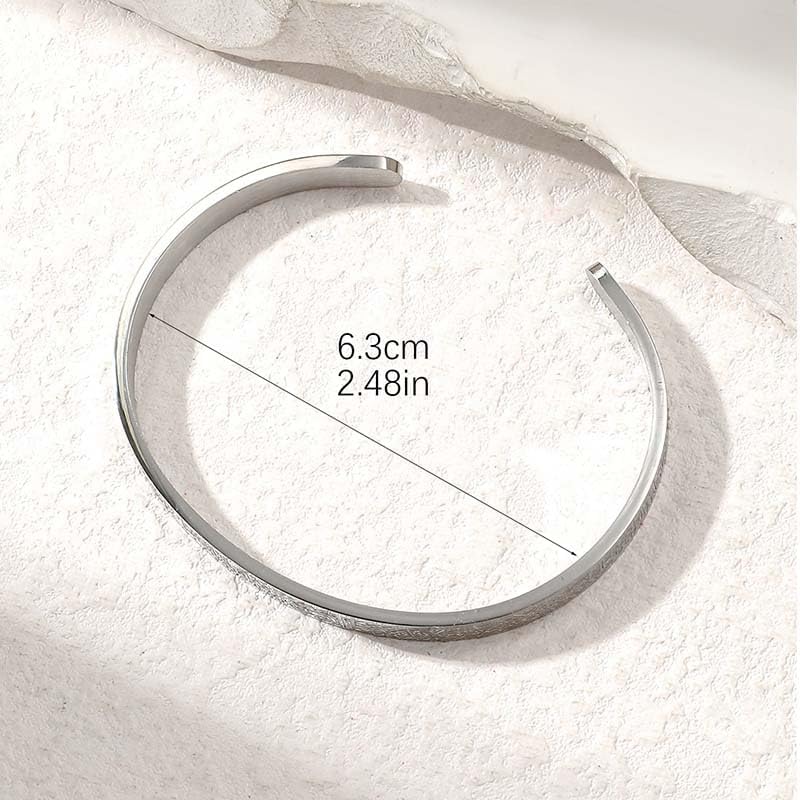 HASNAT Stainless Steel Adjustable Engrave Ayatal Kursi Cuff Bracelet Kada for Women and Men Kada Stainless Steel Bangle Inspirational Bracelets Openable Bangle for Men (Rose Gold) - Image 5