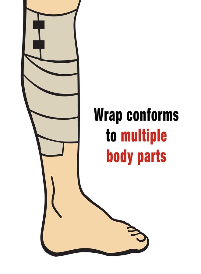 ACE 3 Inch Elastic Bandage with Clips, Beige, Great for Elbow, Ankle, Knee and More, Ideal for Sports, Comfortable design with soft feel, Wash and Reuse - Image 3