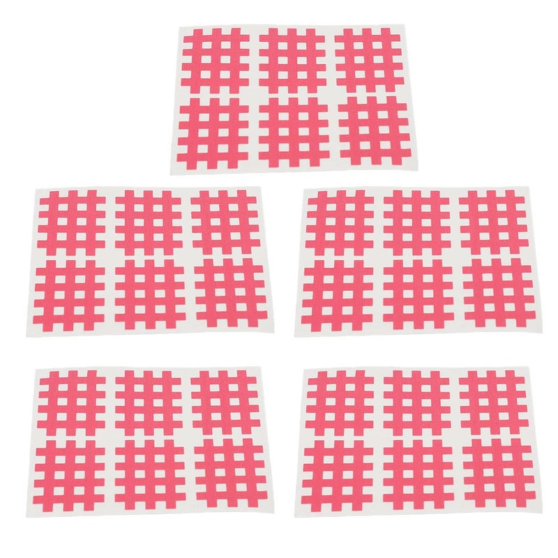 klarako Muscle Grid Tape,5 Sheet Cross Kinesiology Tape Mesh Breathable Sports Fitness Muscle Tape Cross Tape Muscle Joint Tape Muscle Sticker(Pink) - Image 1
