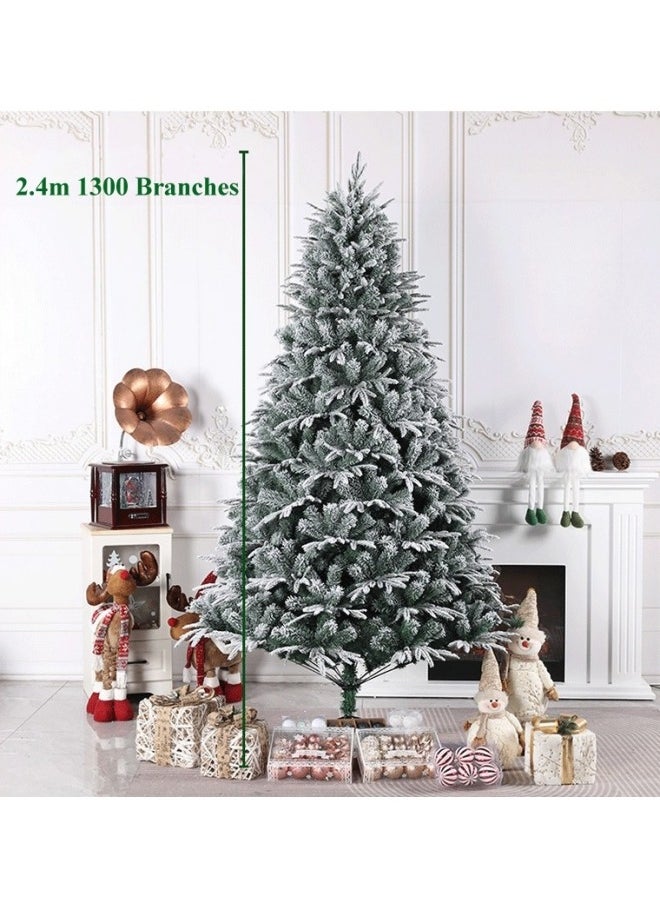 GGEROU - Artificial Christmas Trees 8FT Xmas Tree PE PVC Material Christmas Tree with 1300 Branch Tips and Metal Foldable Stand - Image 1