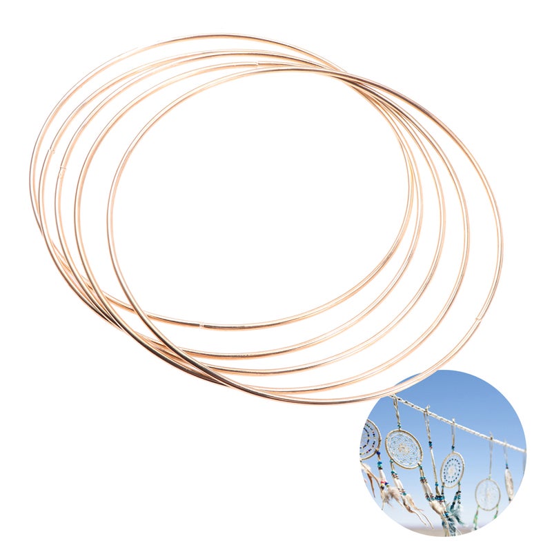 10pcs Dreamcatcher Iron DIY Round DIY Dreamcatcher Accessories (130mm) - Image 4