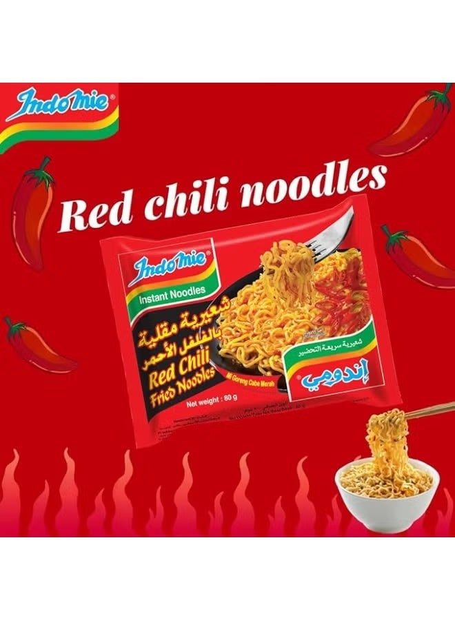 إندومي نودلز إندومي سريعة التحضير بالفلفل الأحمر الحار – 5 عبوات (80 جرام × 4) مع مسحوق التوابل والصلصة - Image 3
