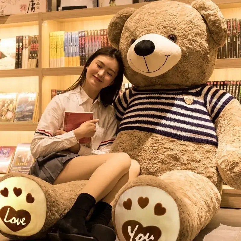 Y&D Large Human Size Teddy Bear Plush Toy – Extra Soft Stuffed Animal for Adults and Kids, Perfect Gift, Machine Washable Cuddly Companion - Image 1