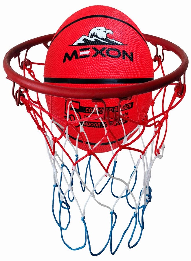 MEXON Basketball Ring with Net and Basketball Size 5 for Home and Professional Use - Image 2