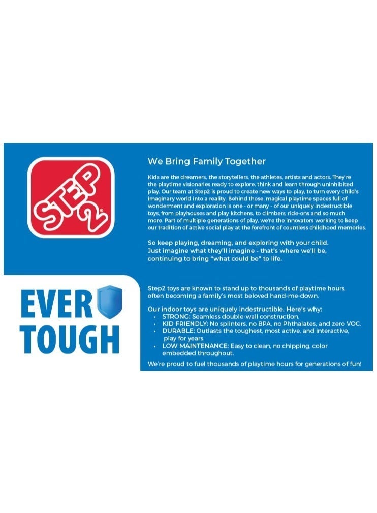 Step2 Buggy GT, Single Seater Kids Push Car, Easy to Store Ride On Toy with Seatbelt, Horn and Storage Trunk, Suitable for Children both Boys and Girls Aged 18m and Above, RED - Image 5