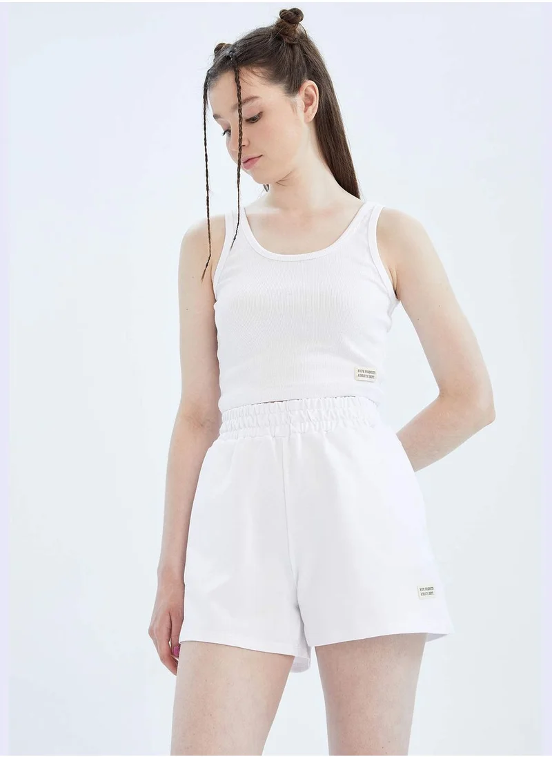 ديفاكتو Text Printed Basic Shorts