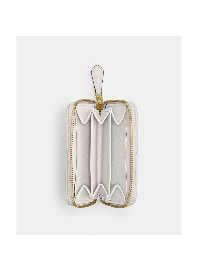 coachoutlet Women's leather wallet card holder, elegant clutch for women, classic style - Image 4