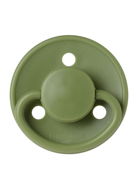 Round Pacifier Silicone 0M Grasshopper