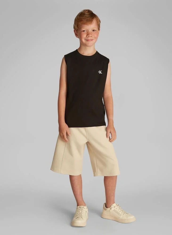 Calvin Klein Jeans Kids 2 Pack Monogram Sleeveless T-Shirt