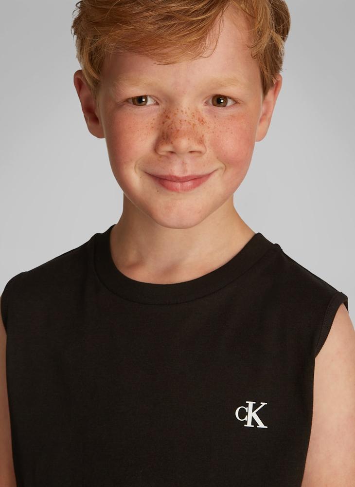 Calvin Klein Jeans Kids 2 Pack Monogram Sleeveless T-Shirt  - Image 3
