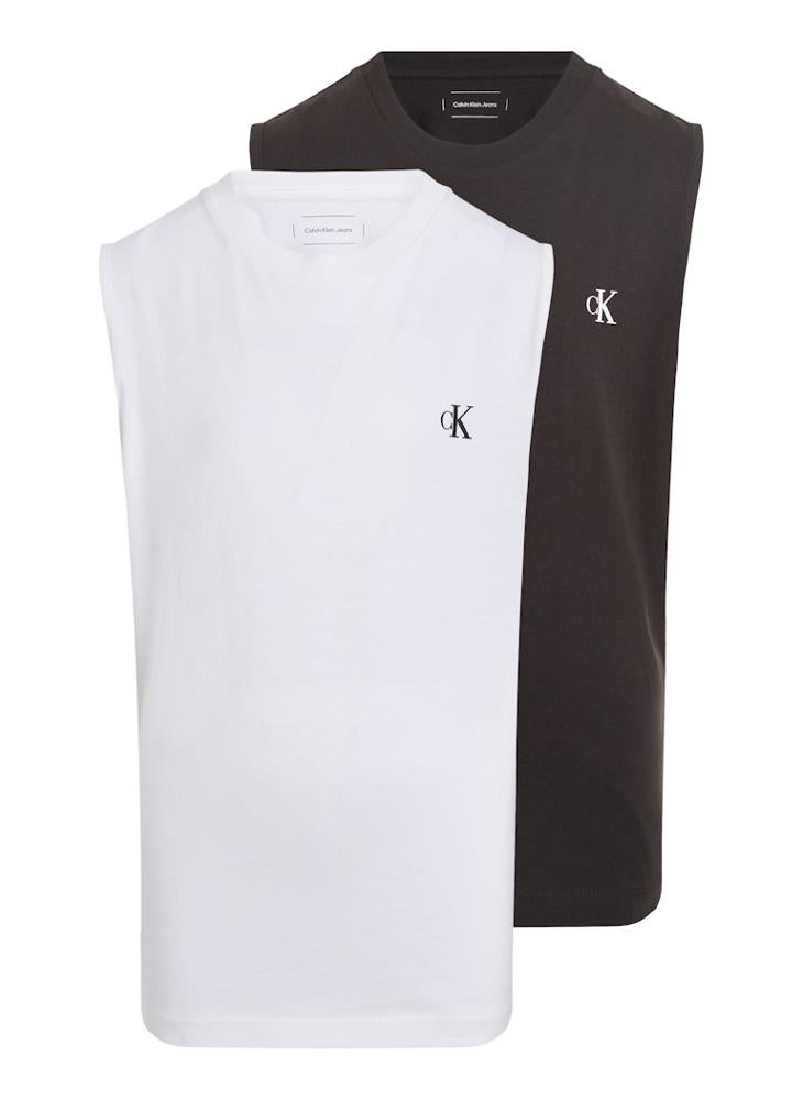 Calvin Klein Jeans Kids 2 Pack Monogram Sleeveless T-Shirt  - Image 4