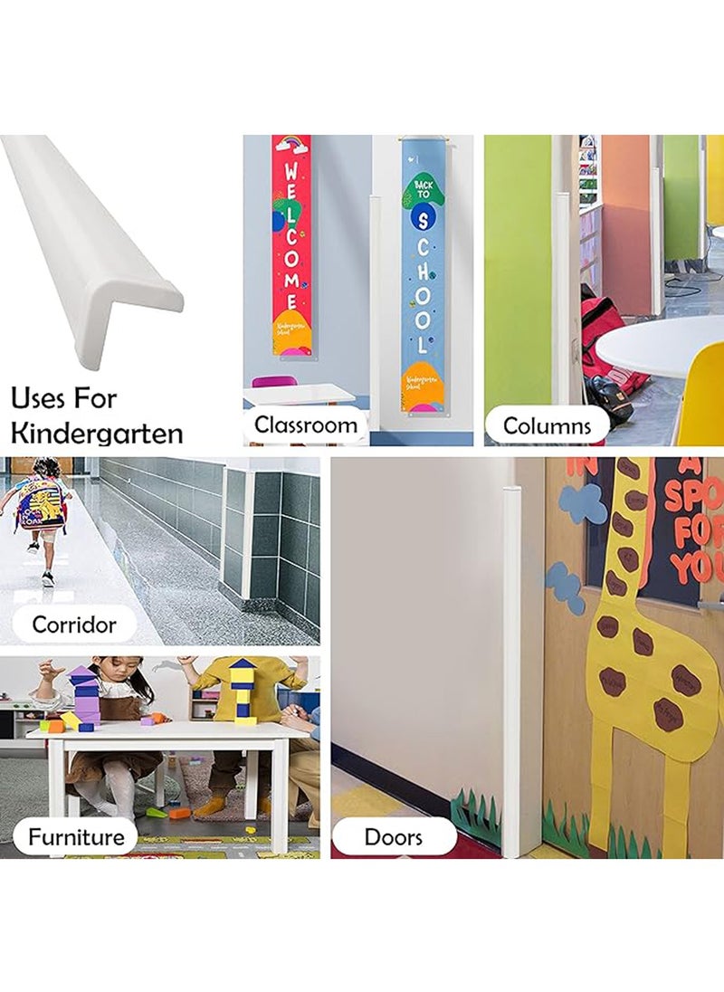 Generic - Rubber Bond Wall Corner Guard Edge Protector - Baby Proofing Corner Guards - Self-Adhesive Furniture Edge Strips for Home & Office - White - Image 1