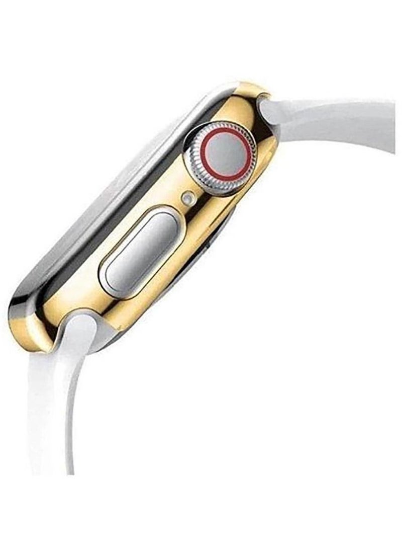 Cover Case For Apple Watch 41mm Series 7/8 With Screen Shockproof-Gold - Image 2