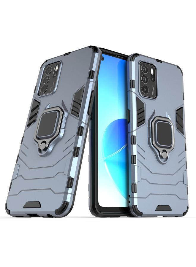 S-TOP Case For OPPO Reno6 Z Shockproof PC + TPU Protective Case with Magnetic Ring Holder - Image 2