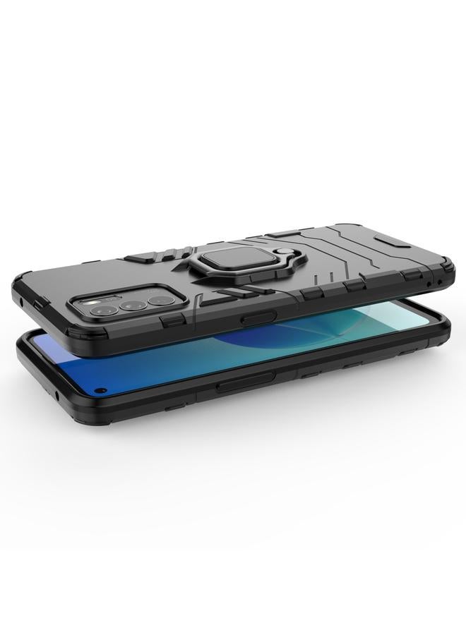 S-TOP Case For OPPO Reno6 Z Shockproof PC + TPU Protective Case with Magnetic Ring Holder - Image 4