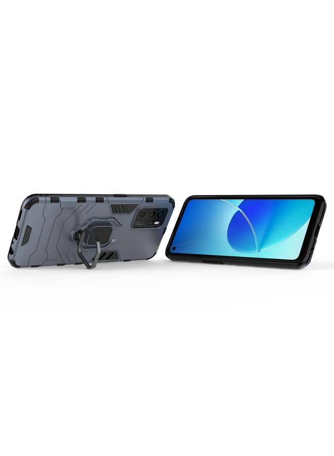 S-TOP Case For OPPO Reno6 Z Shockproof PC + TPU Protective Case with Magnetic Ring Holder - Image 5