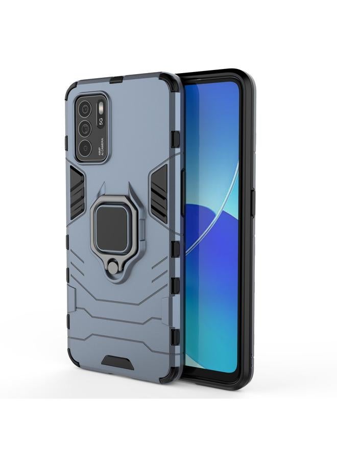 S-TOP Case For OPPO Reno6 Z Shockproof PC + TPU Protective Case with Magnetic Ring Holder - Image 1
