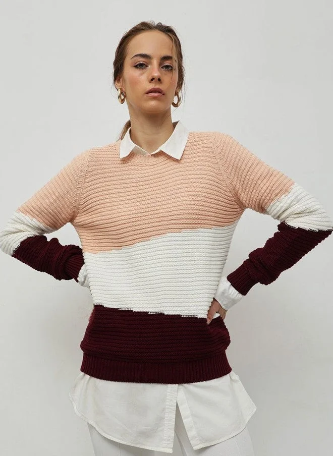 Colourblocked Pullover for Women