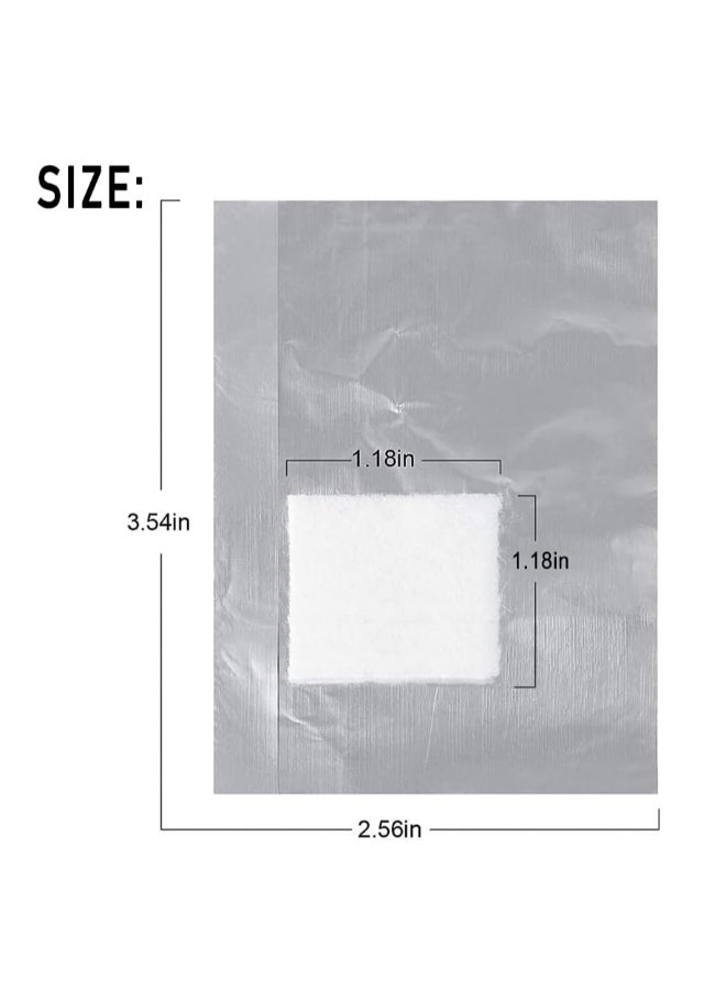 Rvetol 200Pcs Nail Polish Remover Gel Nail Foil Wraps Aluminium Soak Off Foils Cotton Pads Gel Nail Polish Wraps Removal Tool Finger Nail Polish Remover with LintFree Lager Cotton Pad - Image 4