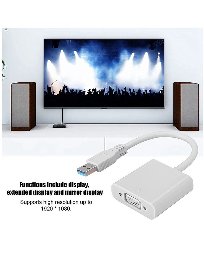 Ntech USB to VGA Adapter,USB 3.0 to VGA Adapter Multi-Display Video Converter- PC Laptop Windows 7/8/8.1/10,Desktop, Laptop, PC, Monitor, Projector, HDTV - Image 5