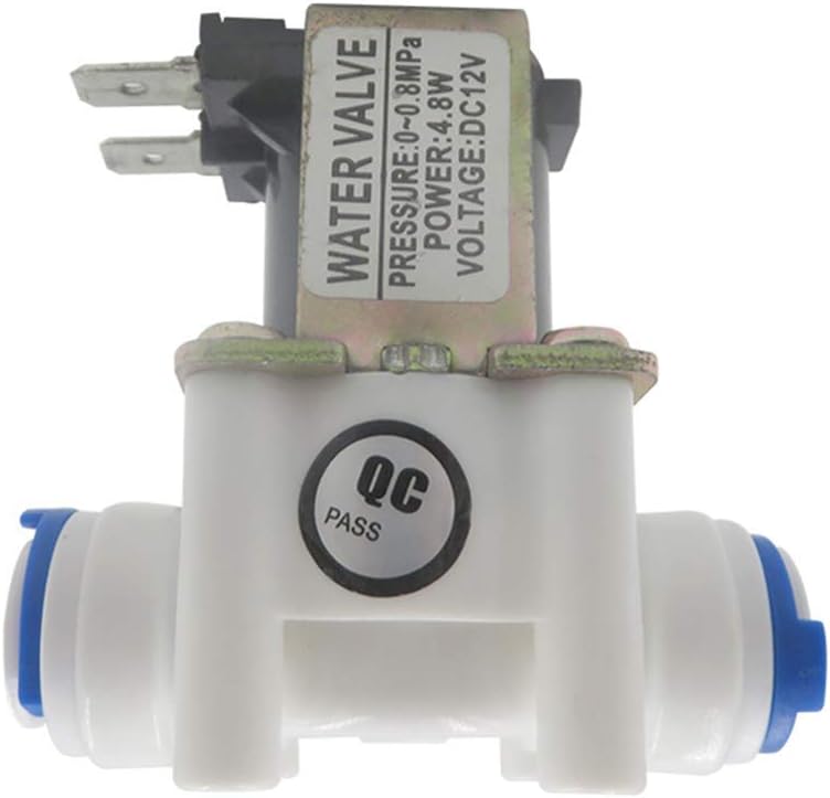 GENEDEY صمام كهربائي 1/4" DC 12V N/C مغلق عادةً لتحويل تدفق المياه - Image 1