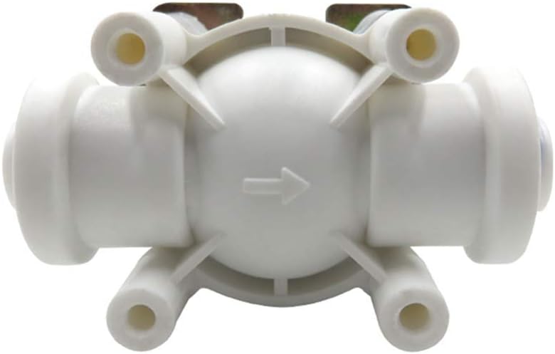 GENEDEY صمام كهربائي 1/4" DC 12V N/C مغلق عادةً لتحويل تدفق المياه - Image 2