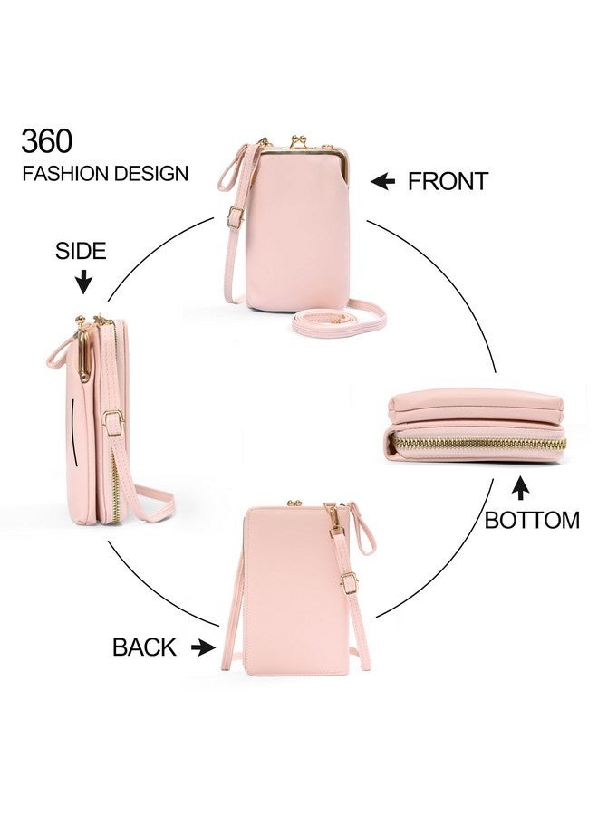 ketmart Crossbody Cellphone Purse Small Phone Wallet for Women Cute Cross Body Bag with Side Zipper Pocket(Color_Pink) - Image 5