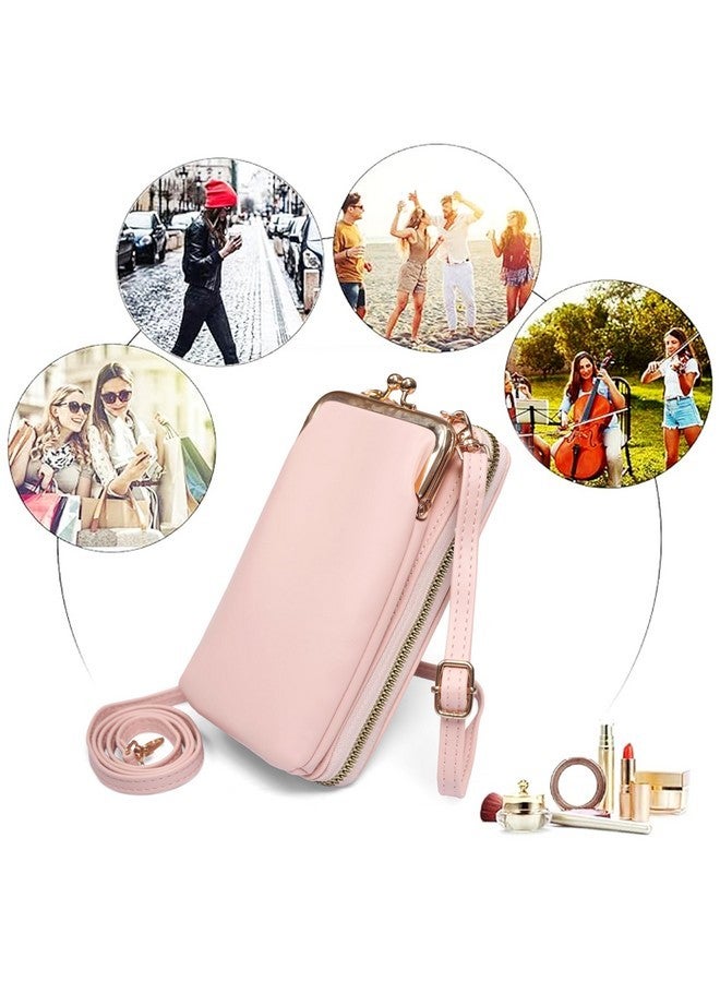 ketmart Crossbody Cellphone Purse Small Phone Wallet for Women Cute Cross Body Bag with Side Zipper Pocket(Color_Pink) - Image 4
