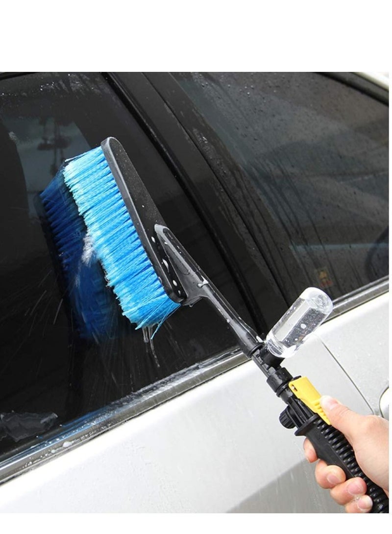 Y&D Car Wash Brush Multiple-Function Hose Adapter Vehicle Dip Truck Cleaning Water Spray Nozzle Care Exterior Washing Wax Drag Microfiber for Fog Moisture Removal  - Image 2
