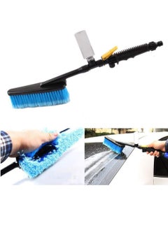 Y&D Car Wash Brush Multiple-Function Hose Adapter Vehicle Dip Truck Cleaning Water Spray Nozzle Care Exterior Washing Wax Drag Microfiber for Fog Moisture Removal  - Image 1