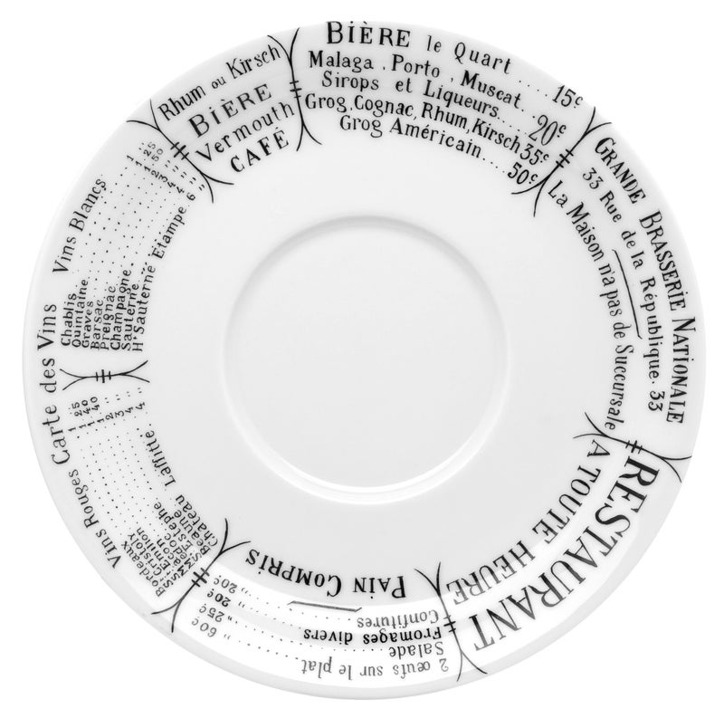 Pillivuyt Brasserie Saucer for Brasserie Breakfast Cup