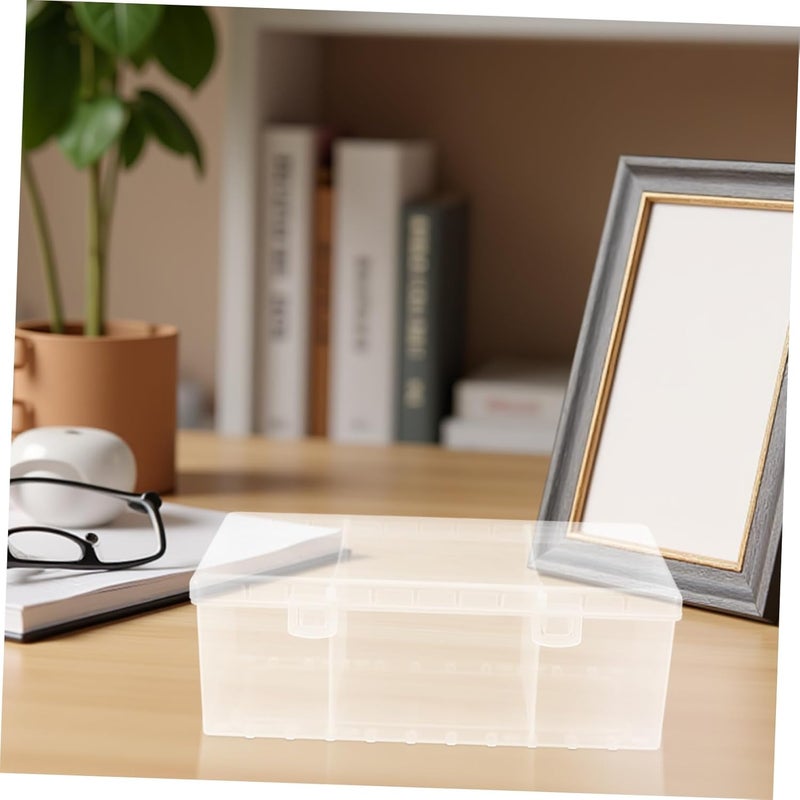 All territory compatible build ibasenice 2pcs Plastic Card Storage Box with Dividers Trading Card Organizer Case for Sports for Collectors and Players Simple multi-color universal build - Image 5
